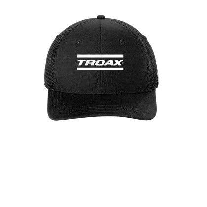 Custom Carhartt Canvas Mesh Back Cap - Black Front View Custom Carhartt Canvas Mesh Back Cap - Black Front View