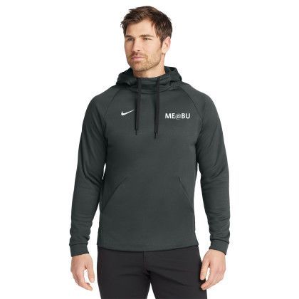 Custom Nike Therma-FIT Pullover Fleece Hoodie - Anthracite Front view Custom Nike Therma-FIT Pullover Fleece Hoodie - Anthracite Front view