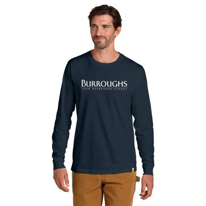 Custom Carhartt Long Sleeve T-Shirt - Navy Front view