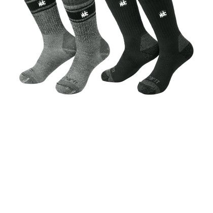 Custom Carhartt Heavyweight Crew Sock (4-Pack) - Assorted Black and Charcoal Custom Carhartt Heavyweight Crew Sock (4-Pack) - Assorted Black and Charcoal