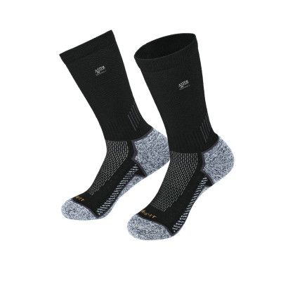 Custom Carhartt Force Midweight Crew Sock (3-Pack) - Black Front view Custom Carhartt Force Midweight Crew Sock (3-Pack) - Black Front view