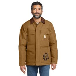 Custom Carhartt Tall Duck Traditional Coat - Carhartt Brown Front view