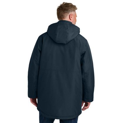 Custom CornerStone Elements Insulated Parka - Navy Back View 