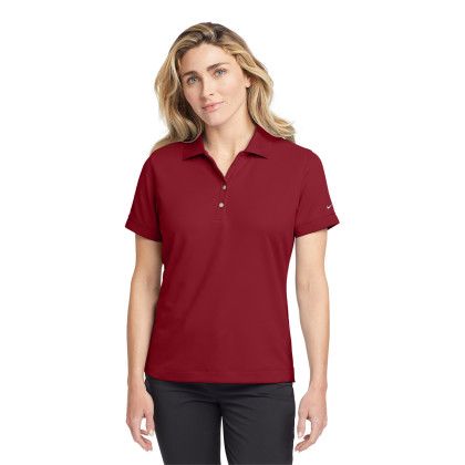 Custom Nike Women's Dri-FIT Classic Polo Shirt - Varsitty Red Front View 