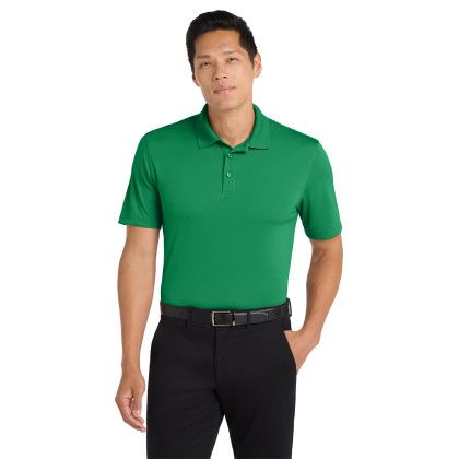 Custom Port Authority Dry Zone UV Micro-Mesh Polo - Bright Kelly Green Front View Custom Port Authority Dry Zone UV Micro-Mesh Polo - Bright Kelly Green Front View