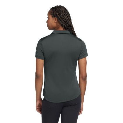 Custom Nike Women's Dri-FIT Players Modern Fit Polo - Anthracite Back view Custom Nike Women's Dri-FIT Players Modern Fit Polo - Anthracite Back view