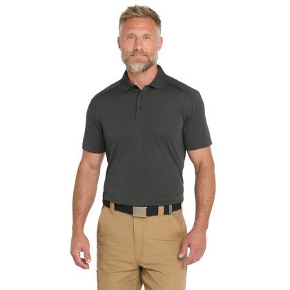 Custom CornerStone Select Lightweight Snag-Proof Polo - Charcoal Front View Custom CornerStone Select Lightweight Snag-Proof Polo - Charcoal Front View