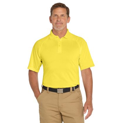 Custom CornerStone Select Snag-Proof Tactical Polo - Yellow Front view