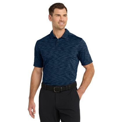 Custom Nike Dri-FIT Vapor Space Dyed Polo - Navy Front View
