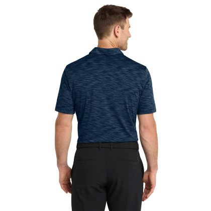 Custom Nike Dri-FIT Vapor Space Dyed Polo - Navy Back View