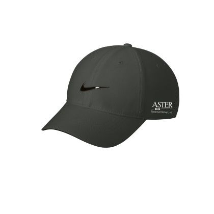 Custom Nike Dri-FIT Swoosh Performance Cap - Athrencite Side view Custom Nike Dri-FIT Swoosh Performance Cap - Athrencite Side view
