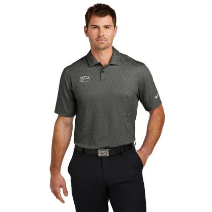 Custom Nike Vapor Dash Polo - Anthracite Front view