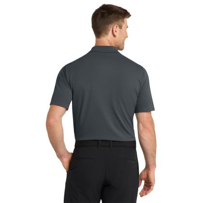 Custom Nike Dri-FIT Micro Pique 2.0 Polo - Antracite Back View