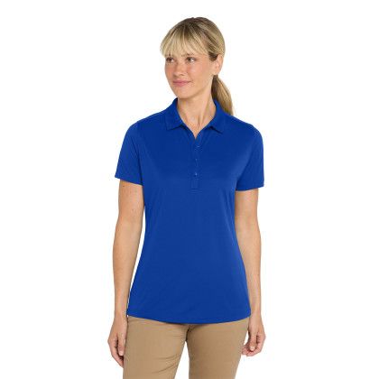 Custom CornerStone Women's Select Lightweight Snag-Proof Polo - Royal Front View 