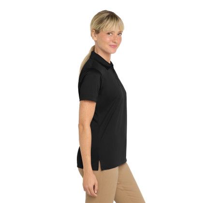 Custom CornerStone Women's Select Snag-Proof Polo - Black Side View 