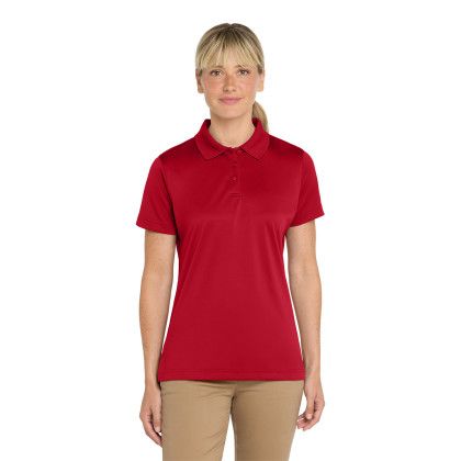 Custom CornerStone Women's Select Snag-Proof Polo - Red Front View 