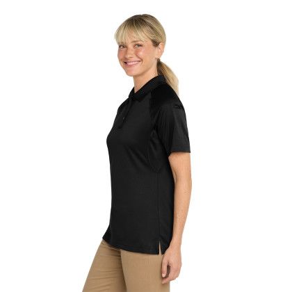 Custom CornerStone Women's Select Snag-Proof Tactical Polo - Black Side View 