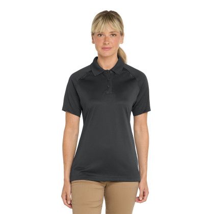 Custom CornerStone Women's Select Snag-Proof Tactical Polo - Charcoal Front View 