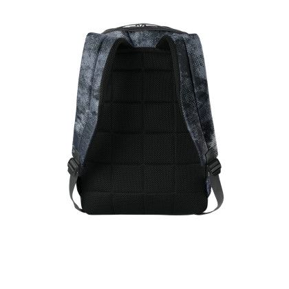 Custom Nike Brasilia Camo Backpack - Iron Grey Back View 