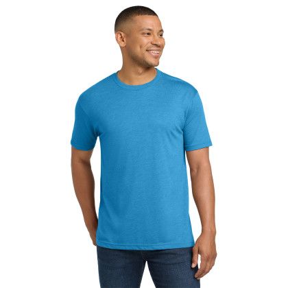 Custom Next Level Apparel Adult Tri-Blend Tee - Turquoise Front View