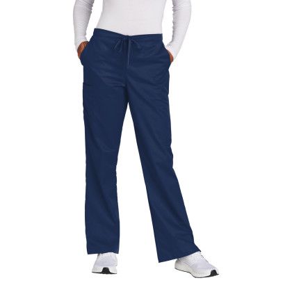 Custom Wink Women's WorkFlex Flare Leg Cargo Pant - Navy 