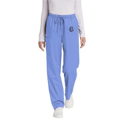 Custom Wink Women's WorkFlex Cargo Pant - Cell Blue 
