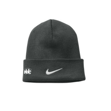 Custom Nike Team Cuffed Beanie - Anthracite Front view Custom Nike Team Cuffed Beanie - Anthracite Front view
