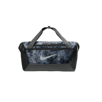 Custom Nike Brasilia Camo Duffel - Iron Grey Front view