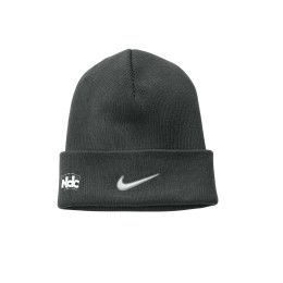 Custom Nike Team Cuffed Beanie - Anthracite Front view