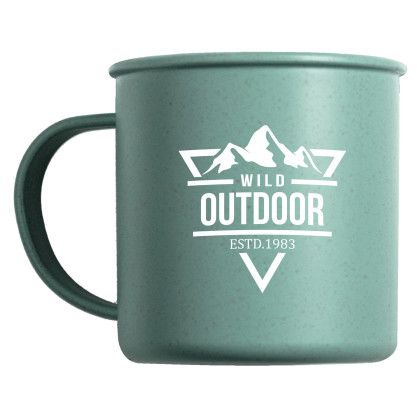 Custom 18 Oz Wheat Cup With Handle - Green