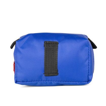 Custom 20pc First Aid Kit in Zipper Pouch - Blue Back view