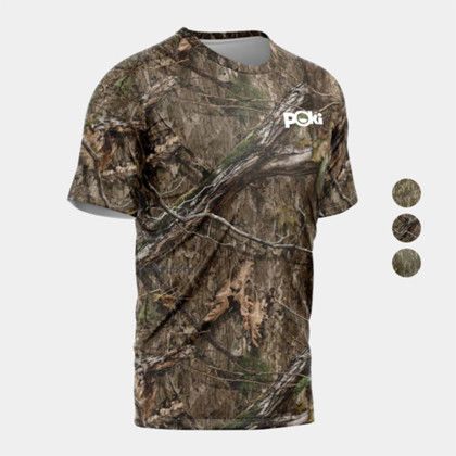 Custom Mossy Oak Men's 4.4 oz. Polyester Interlock Short Sleeve T-Shirt - MO Country DNA Custom Mossy Oak Men's 4.4 oz. Polyester Interlock Short Sleeve T-Shirt - MO Country DNA