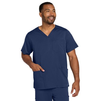 Custom Wink Men's Premiere Flex V-Neck Top - Navy 