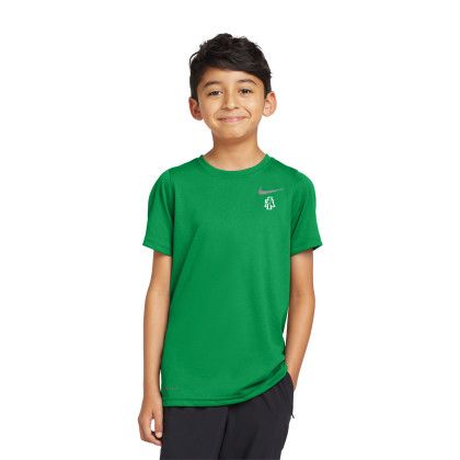 Custom Nike Youth Legend Tee - Apple Green Front view