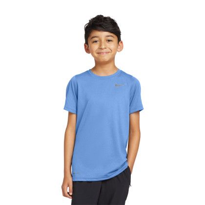 Custom Nike Youth Legend Tee - Valor Blue Front view