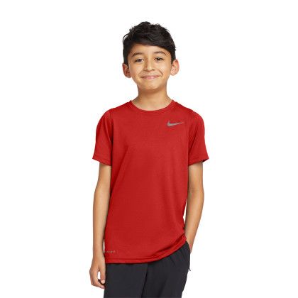 Custom Nike Youth Legend Tee - University Red Front view