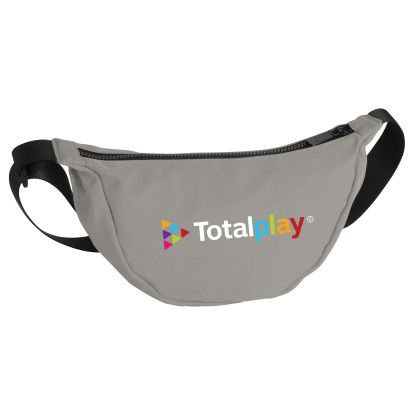 Custom RPET Half Moon Belt Bag / Fanny Pack - Cool gray