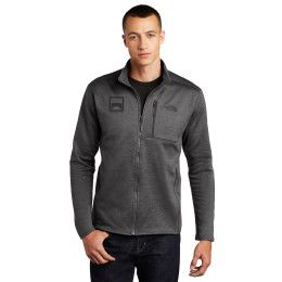 Custom The North Face Skyline Full-Zip Fleece Jacket - TNF Dark Grey Heather Front view