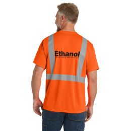 Custom CornerStone ANSI 107 Class 2 Mesh Tee - Safety orange Back view