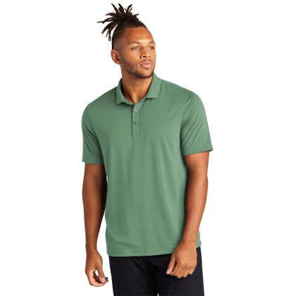 Custom Mercer+Mettle Stretch Jersey Polo - Sage Front View