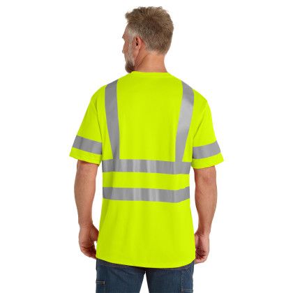 Custom CornerStone ANSI 107 Class 3 Mesh Tee - Safety Yellow Back view