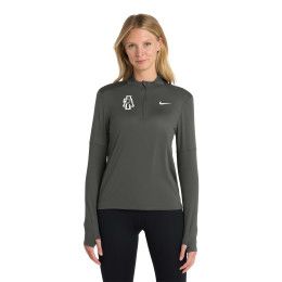Custom Nike Women's Dri-FIT Element 1/2-Zip Top - Anthracite Front View