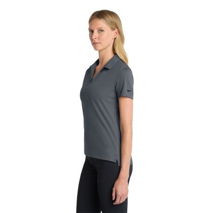 Custom Nike Women's Dri-FIT Micro Pique 2.0 Polo - Antracite Side View