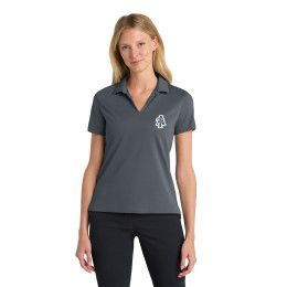 Custom Nike Women's Dri-FIT Micro Pique 2.0 Polo - Antracite Front View