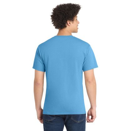 Custom Port & Co Core Blend Tee - Athletic Blue Back View