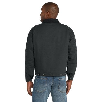 Custom CornerStone Duck Cloth Work Jacket - Charcoal Back view Custom CornerStone Duck Cloth Work Jacket - Charcoal Back view