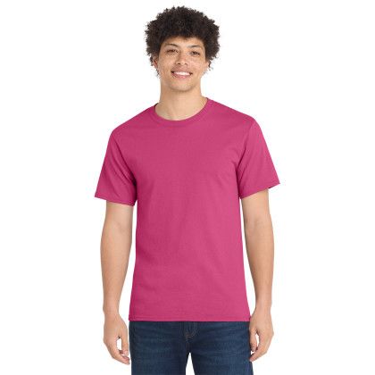 Custom Port & Co Essential Tee - Sangria - Front
