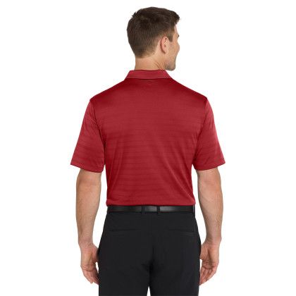Custom Nike Dri-FIT Vapor Jacquard Polo - Team Red Back View Custom Nike Dri-FIT Vapor Jacquard Polo - Team Red Back View