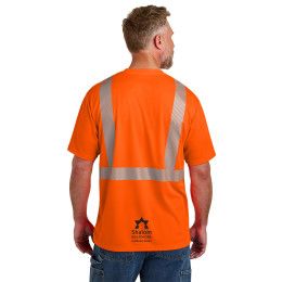 Custom CornerStone ANSI 107 Class 2 Segmented Tape Tee - Safety orange Front view