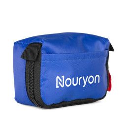 Custom 20pc First Aid Kit in Zipper Pouch - Blue Front view